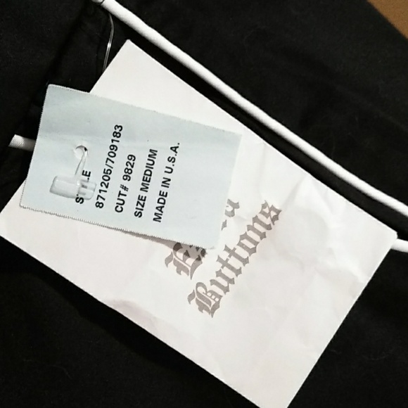 Intriguing Threads Black Capri Pants with White Stripe Accents M NWT - Picture 6 of 7